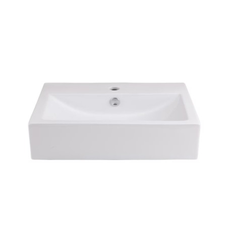 keramische opzetwastafel 54 x 40 cm wit